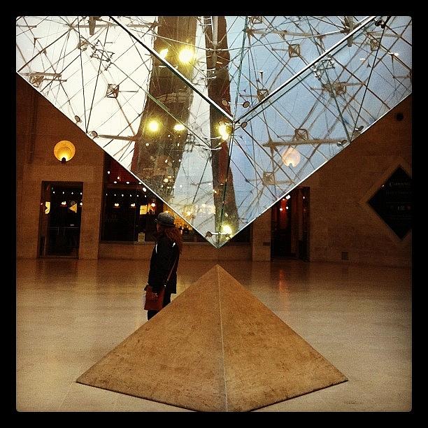 Paris Photograph - Inverted Pyramid - Louvre, Paris by Jyothi Joshi