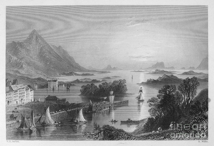 CLEW BAY, IRELAND c1840 Drawing by Granger