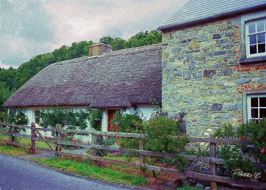 Ireland Series - Thatched House Digital Art by Jim Pavelle