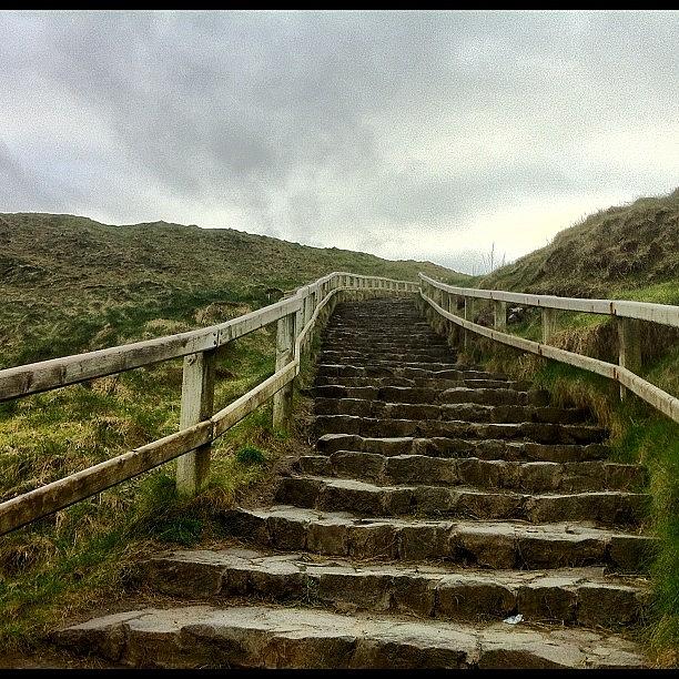 Nature Photograph - #ireland #stairs #trail #walk #fitness by Mario Espinoza
