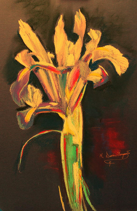 Iris 2 Painting by M Diane Bonaparte