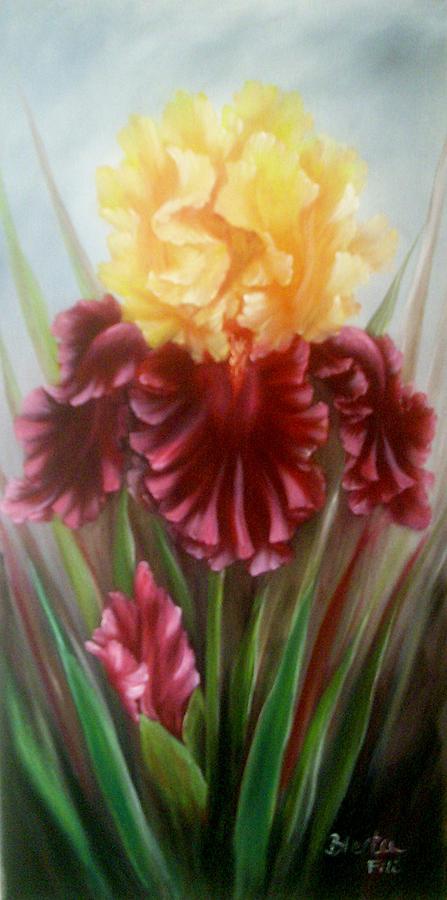 Iris Painting by Blerta Fili - Fine Art America