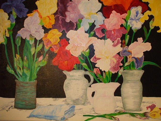 Iris Painting - Iris Colorama by Suzanne Buckland