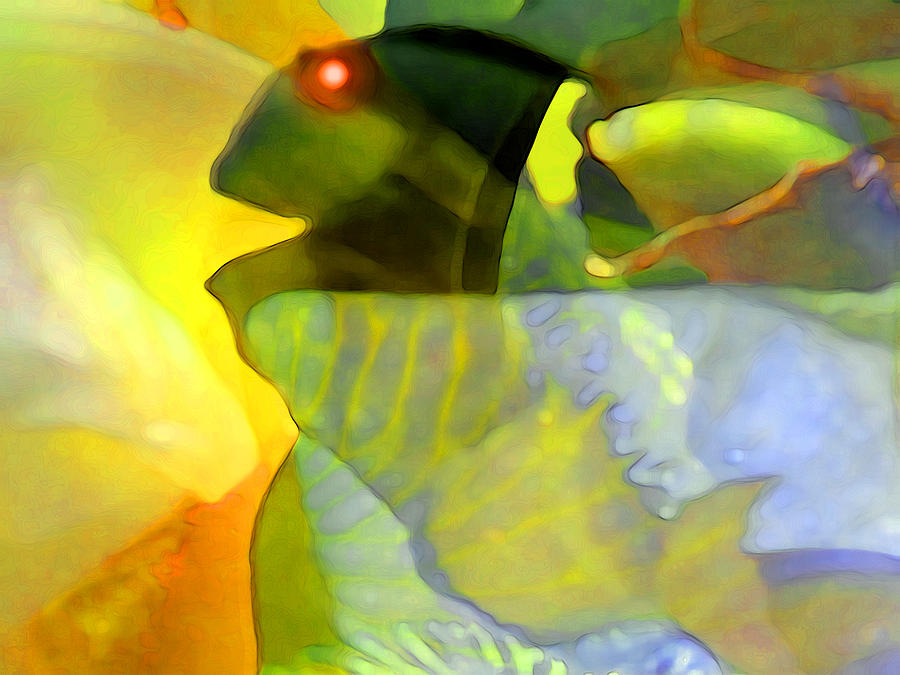 Flower Digital Art - Iris Frog by George  Page