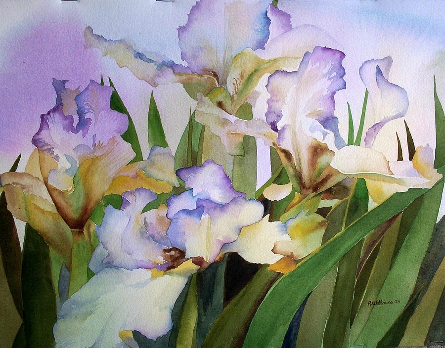 Iris III Painting by Richard Willows