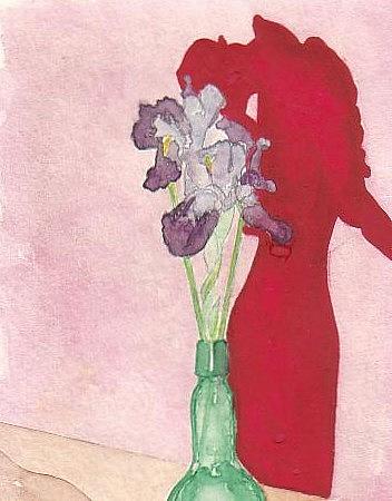 Flower Painting - Iris by Jennifer JenniFire DAndrea