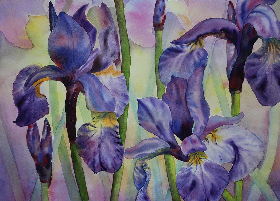 Iris Painting by Ruth Kamenev