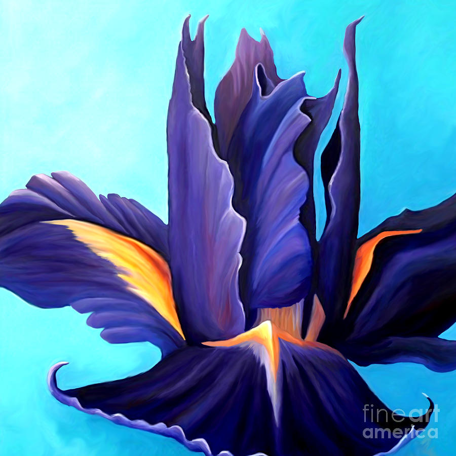 Iris Painting by Victoria Page