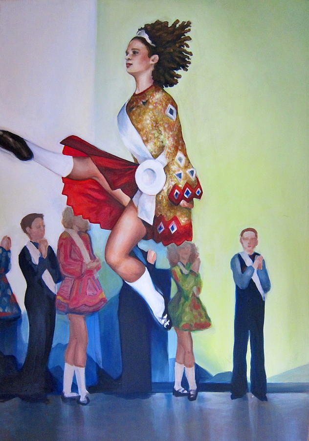 Irish Dancer 2 Painting by Nicole McKeever