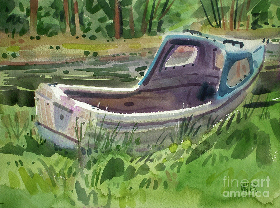 Small Boat Painting - Irish Fishing Boat by Donald Maier