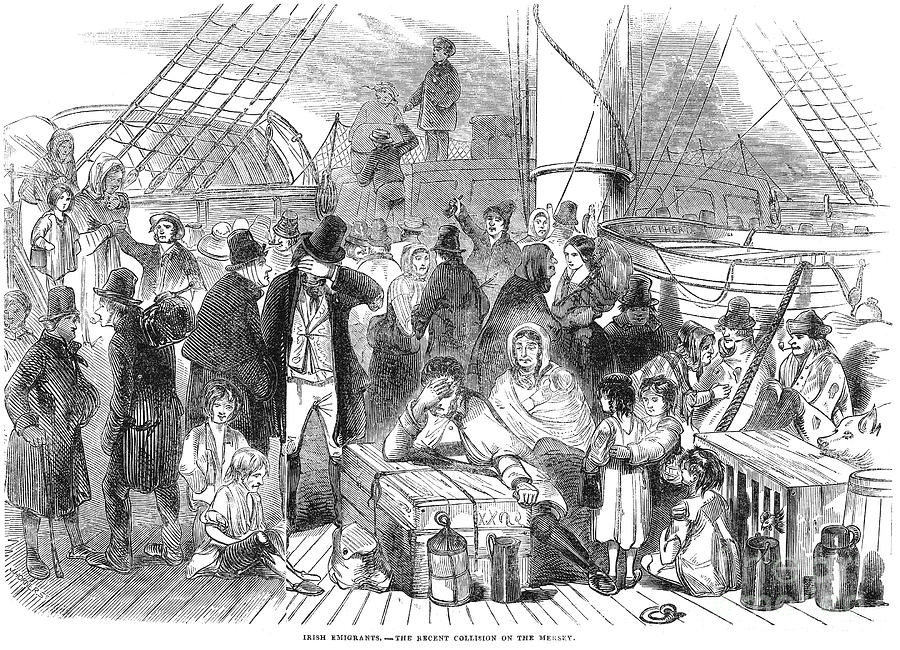 Irish Immigrants, 1846 Photograph by Granger