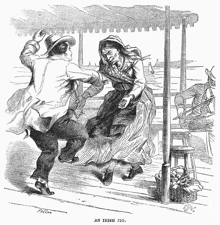 Irish Jig, 1858 Photograph by Granger