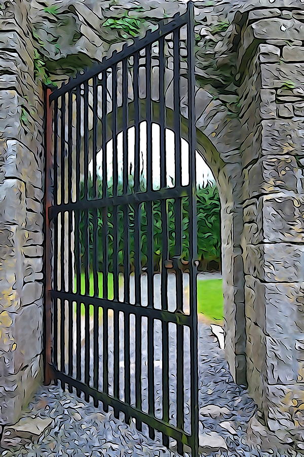 Castle Photograph - Iron Gate by Norma Brock