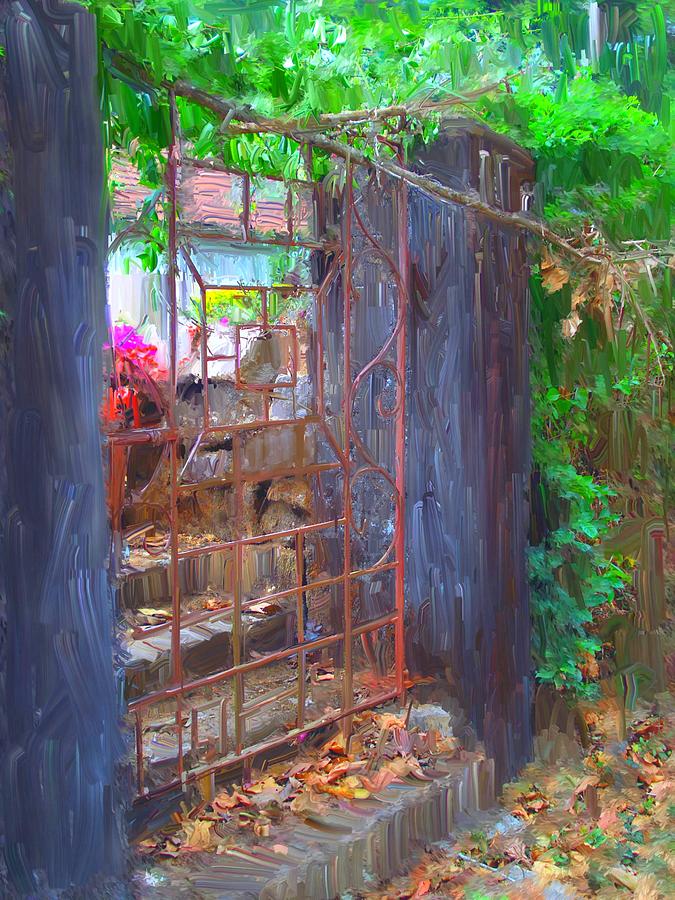 Abstract Painting - Iron Gate by Usha Shantharam