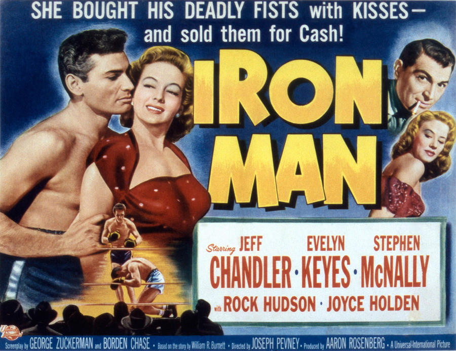 Iron Man Movie Photograph - Iron Man, Jeff Chandler, Evelyn Keyes by Everett
