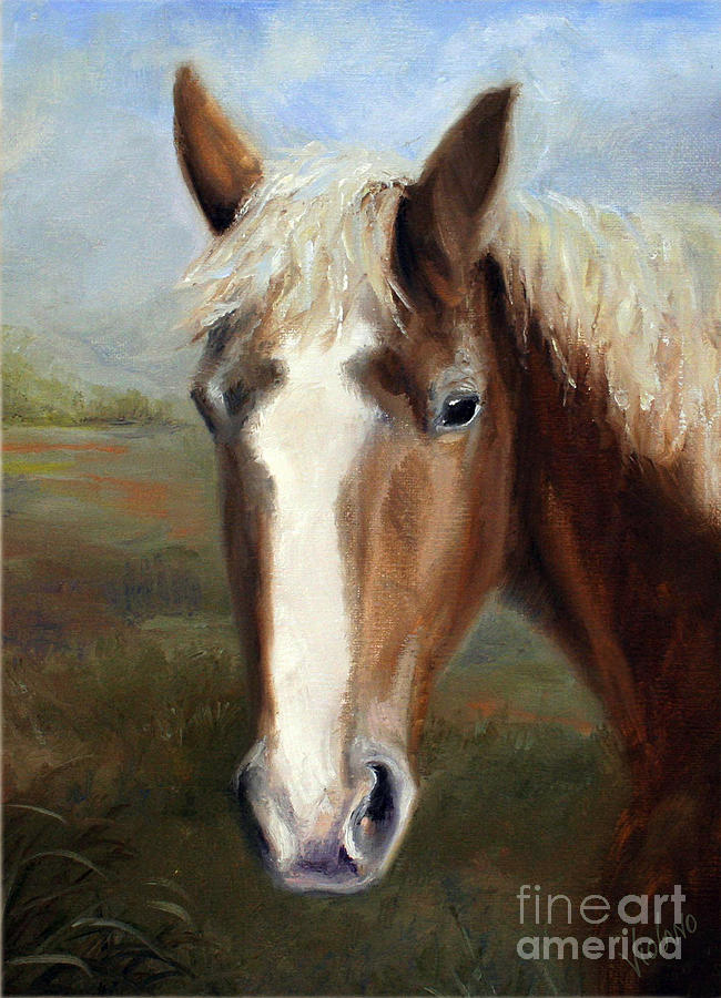 Animal Painting - Iron Mike by Stella Violano Animal Painting - Iron Mike by Stella Violano