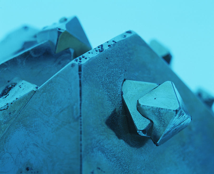 Iron Pyrite Crystal Photograph by Lawrence Lawry