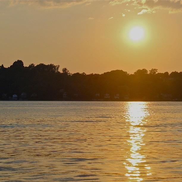 Sunset Photograph - Irondequoit Bay  by Justin Connor
