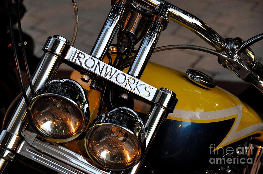 Ironworks Custom Motorcycle Photograph by John Black