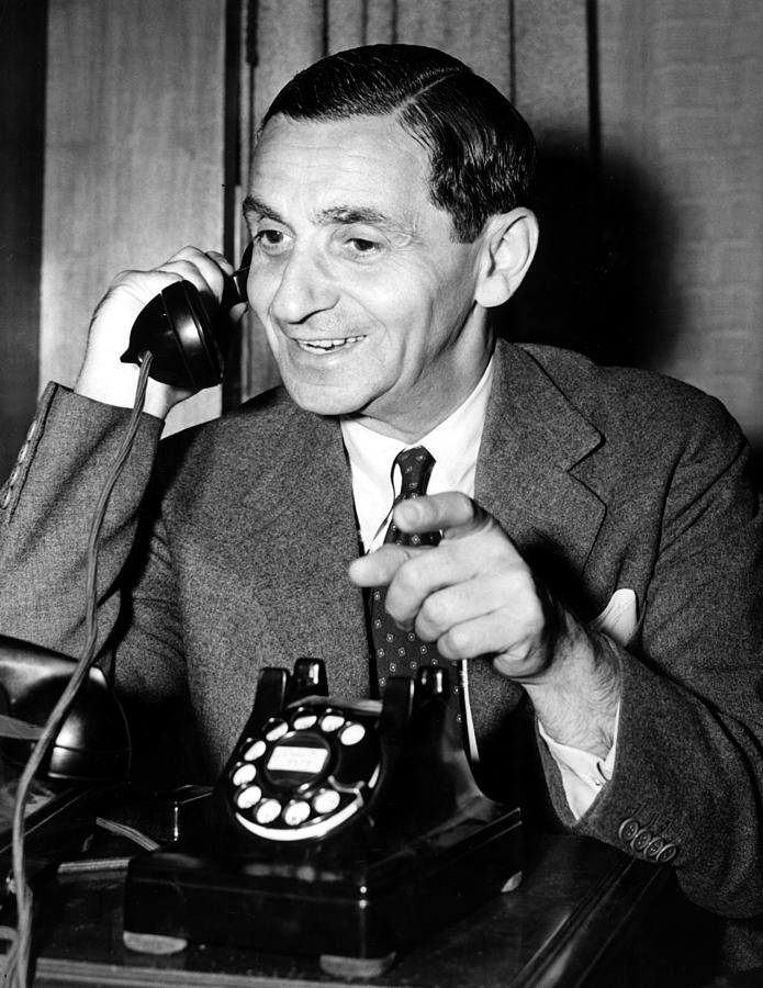 Irving Berlin Listens To Recording by Everett