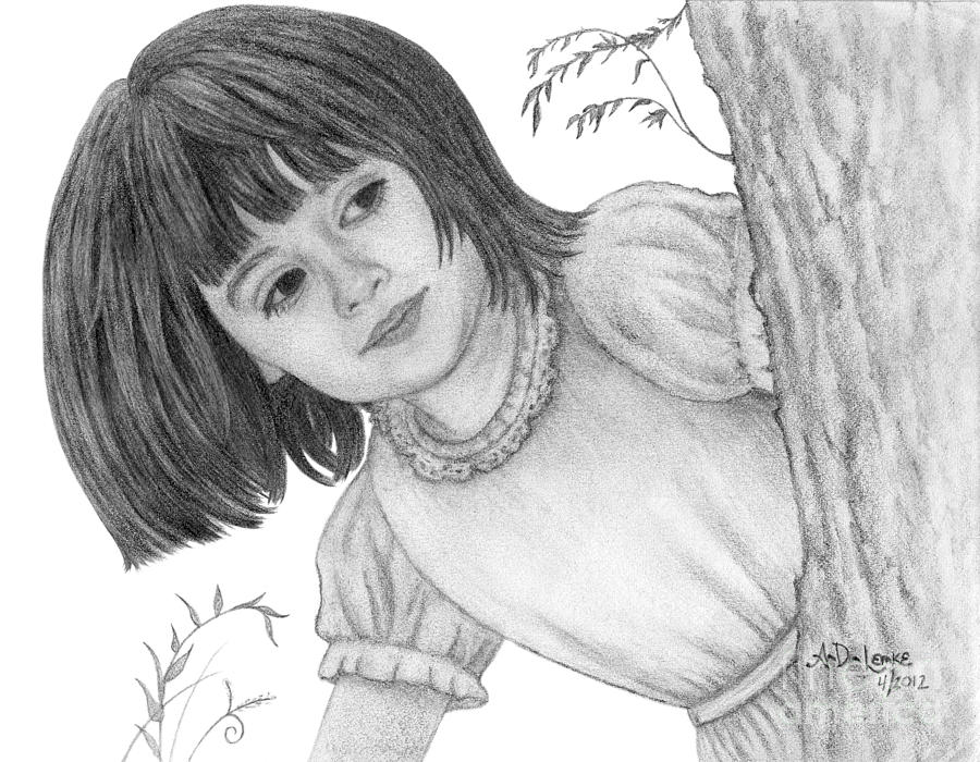 Alice In Wonderland Drawing - Is It Alice by Audra Lemke