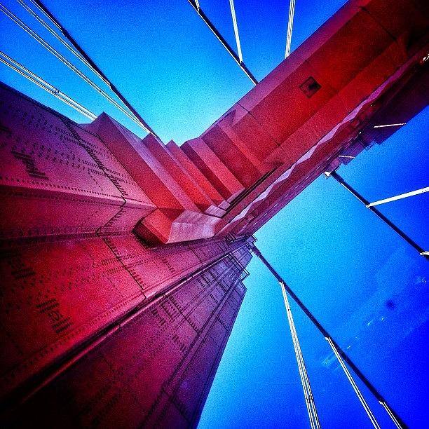 Bluesky Photograph - I❤#sf #ggb75 ✌out!! by Peter Stetson
