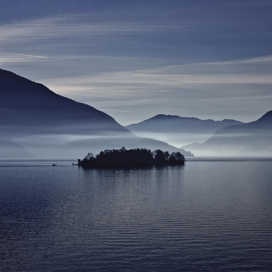 Island In Morning Mist Photograph by Joana Kruse