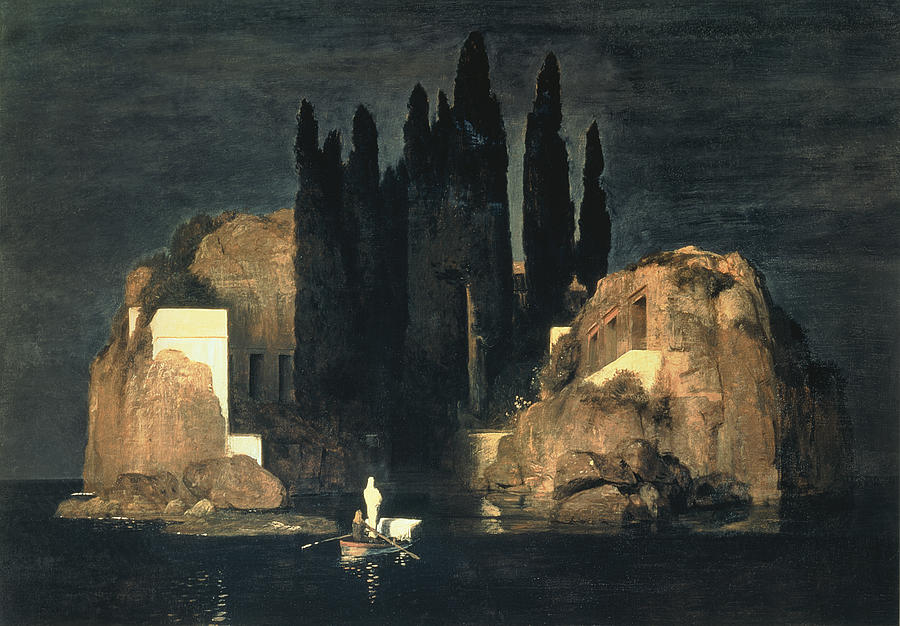 Boat Painting - Isle of the Dead by Arnold Bocklin