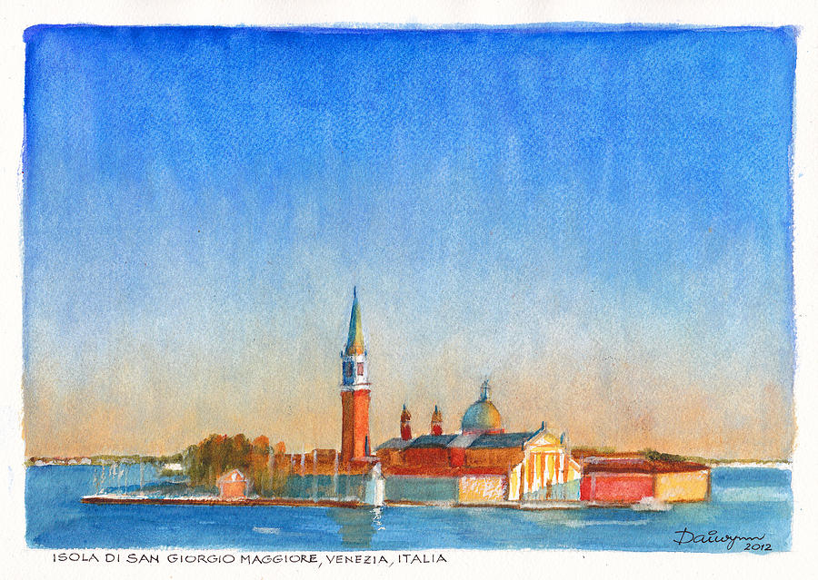 Isola di San Giorgio Venice Italy Painting by Dai Wynn