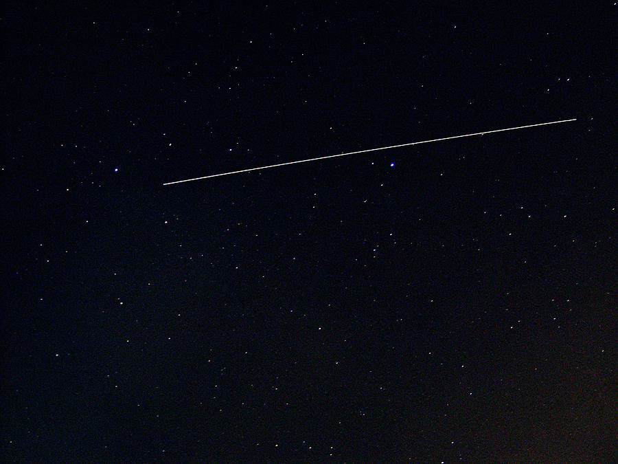 Iss Light Trail Photograph by Detlev Van Ravenswaay