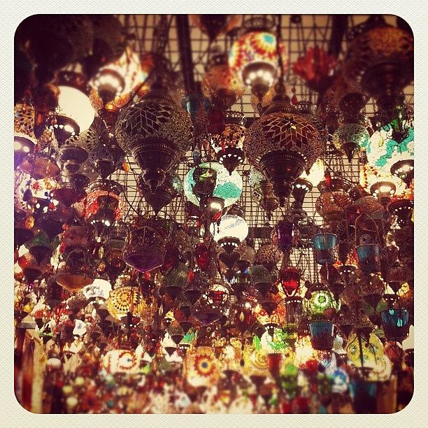Istanbul Photograph - #istanbul Lanterns In A Gift Shop by Caterina Chimenti