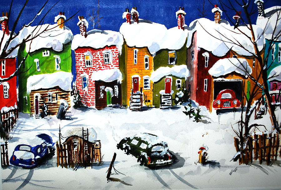 It Snowed Again Last Night Painting by Wilfred McOstrich