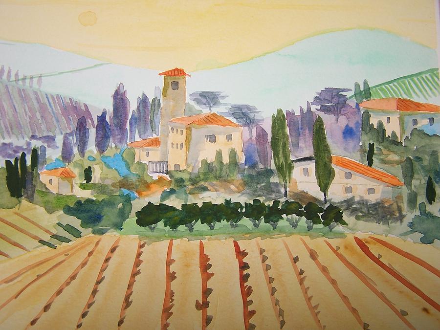 Sunset Painting - Italia by James Cox
