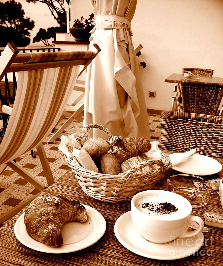 Food And Beverage Photograph - Italian Breakfast by Tatyana Searcy