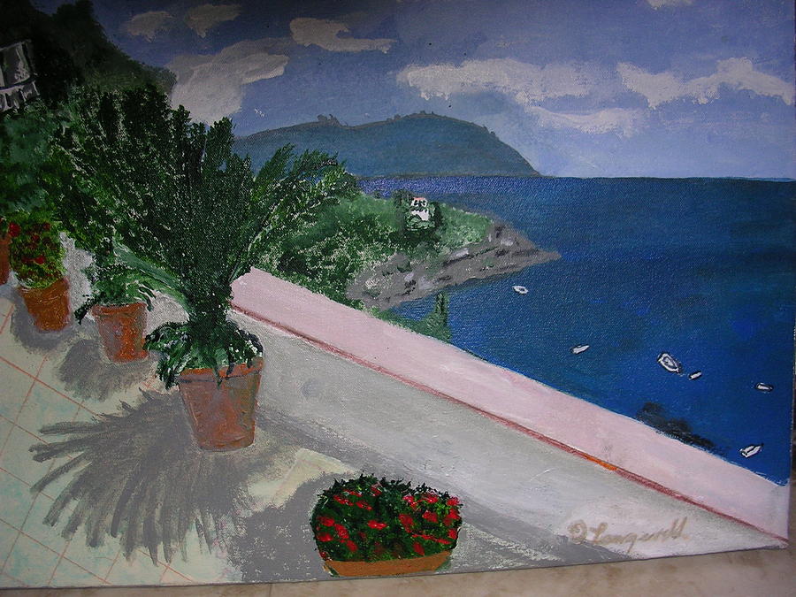 Landscape Painting - Italian Coast by Diane Langeveld