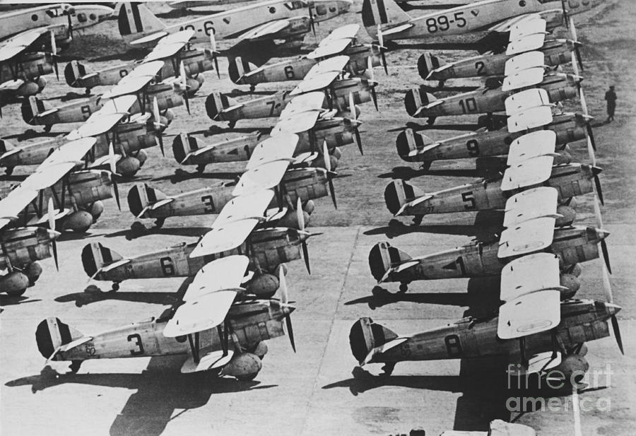 Italian Fighter Planes Photograph by Photo Researchers