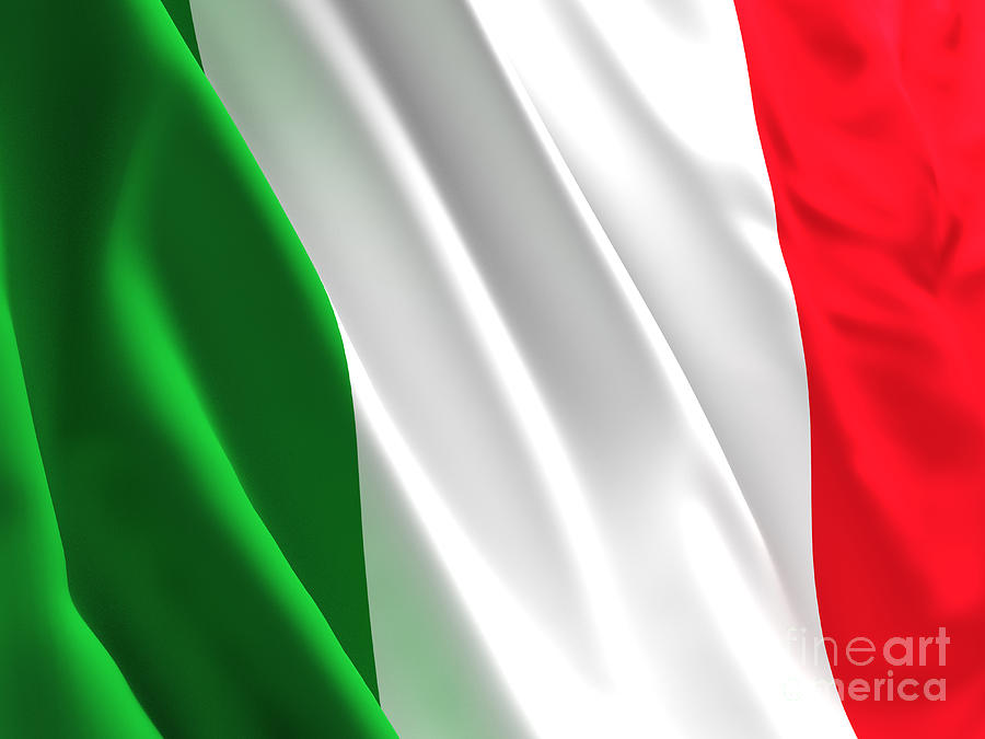 Italian Flag Photograph by Gualtiero Boffi