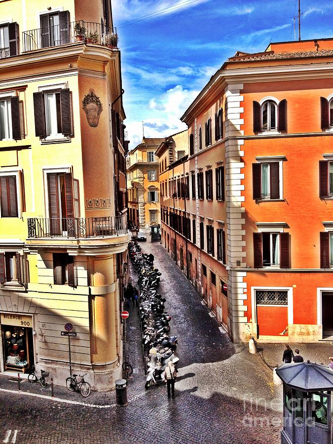 Italian Street Scene Photograph by Veronica Batterson Italian Street Scene Photograph by Veronica Batterson