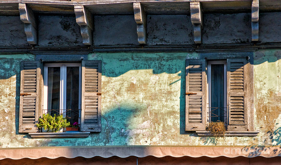 Italian windows Photograph by Silvia Ganora