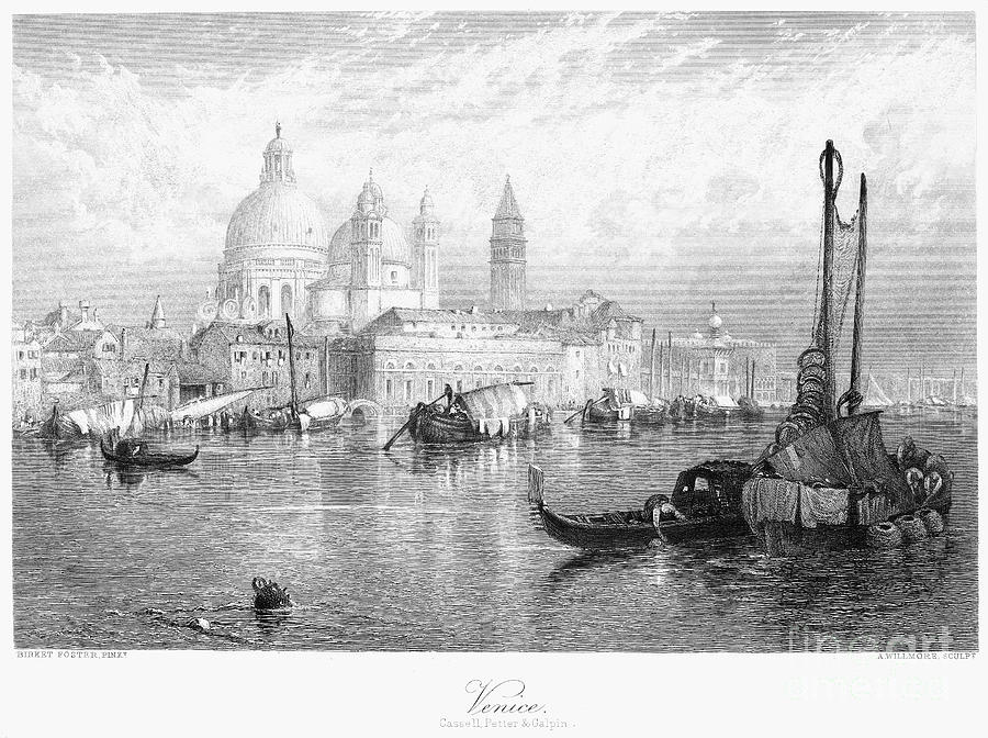 Transportation Photograph - ITALY: VENICE, c1870 by Granger