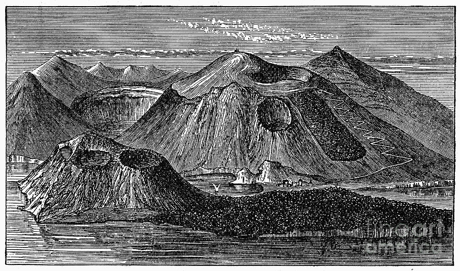 Italy: Volcano, 1887 Photograph by Granger