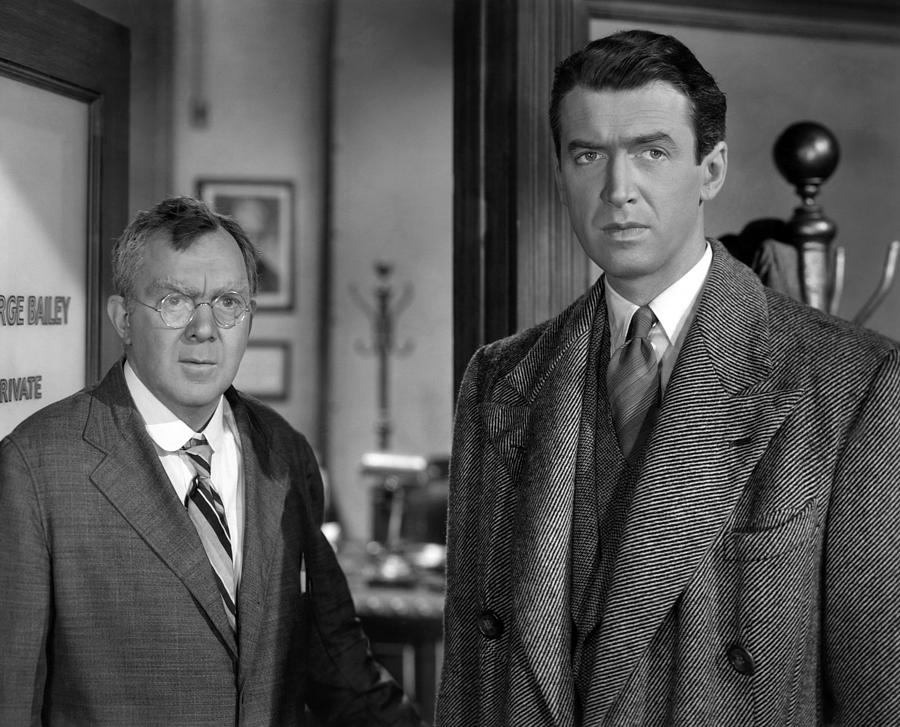 It's A Wonderful Life, Thomas Mitchell, James Stewart, 1946 Wall