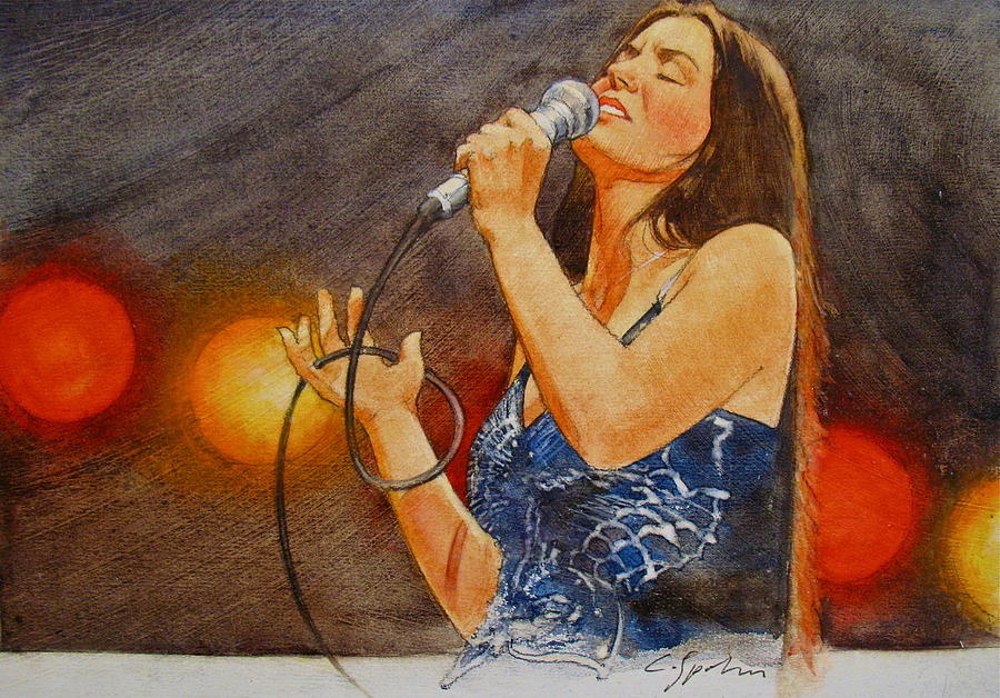 Its Country - 11 Crystal Gayle Painting by Cliff Spohn