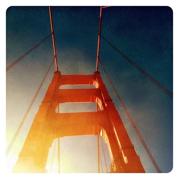 Bridge Photograph - Its Going To Be A Fun Day In Sf W/my by Peter Stetson