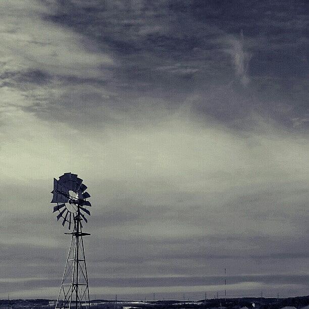 Nature Photograph - its Just A Windmill, Cliff. so? by Clifford McClure