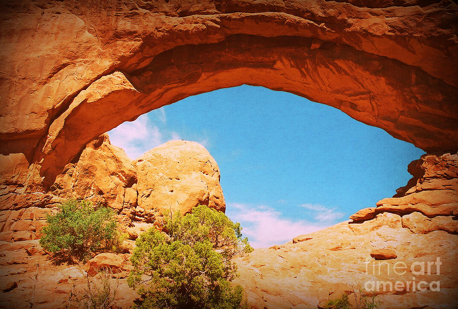 Arches National Park Photograph - Ive Got My Eye on You by Trude Janssen