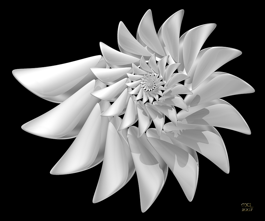 Abstract Digital Art - Ivory by Manny Lorenzo