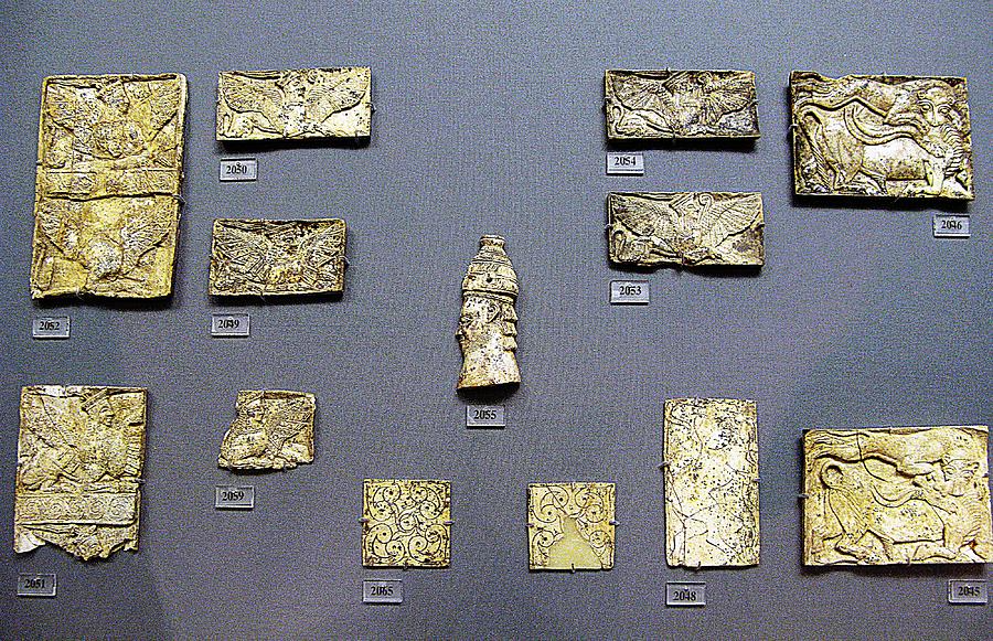 Ivory plaques Photograph by Andonis Katanos