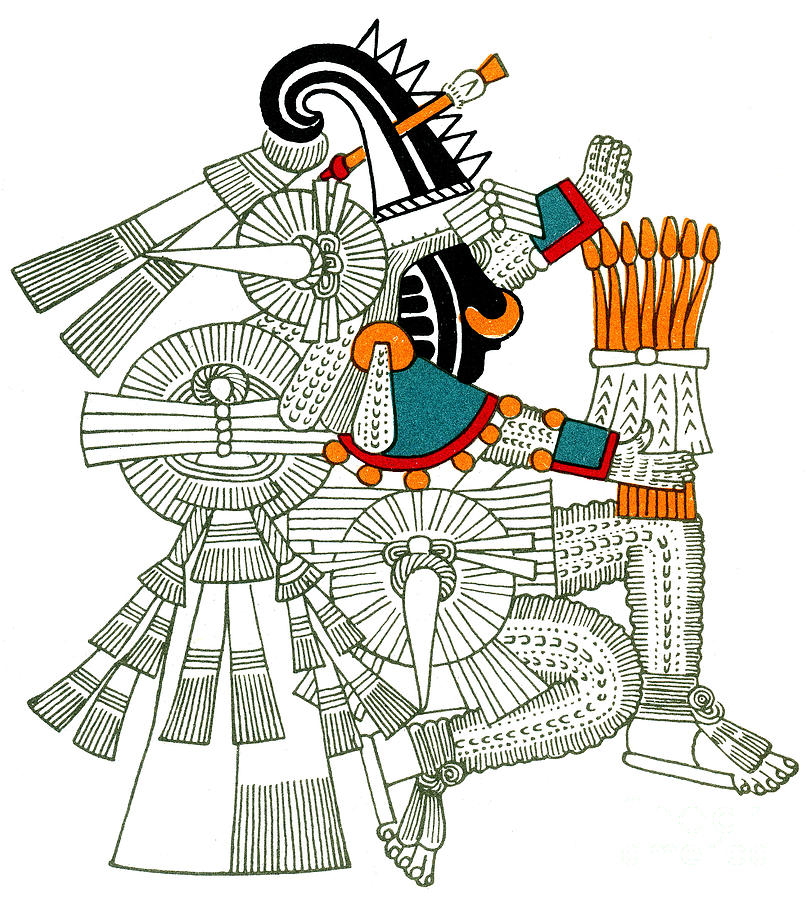 Iztlacoliuhqui, Aztec God Of Frost  by Photo Researchers