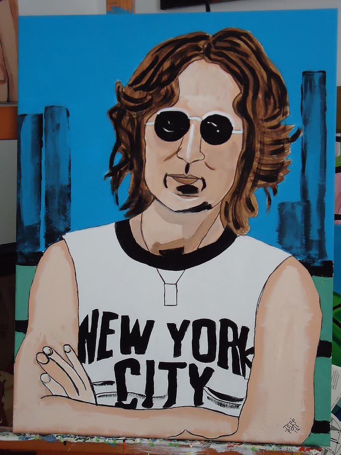 J. Lennon Painting by Jeffrey Foti